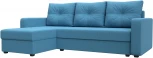 Диван угловой Ливерпуль Лайт левый угол (Голубой/Рогожка) Лига Диванов арт.125989L