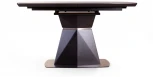 Стол раскладной Diamond (140+40) глазурованное стекло черный Top Concept 2000000001098
