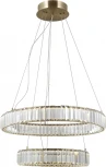 Подвесная люстра хрустальная светодиодная с пультом Moderli Asti V10732-PL (220V, на тросе, кольцо)