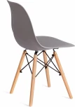 Стул CINDY (EAMES) (mod. 1801) / 1 шт. в упаковке (Дерево бук,Металл,Пластик /Светло-серый)