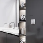 Рамка на 1 пост (серебряный матовый) Werkel W0011865 (a063453)