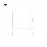 Накладной точечный светильник Arlight 034783 (LED, 220V, IP40)