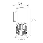 Настенный светильник Wolta WSL-GU10/W19W под лампу GU10 Белый PORTA
