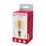 Лампочка светодиодная филаментная прозрачный шар E14 7W Thomson Globe TH-B2122