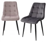 Обеденный стул M-City CHIC BLUVEL-91 сиреневый / черный каркас