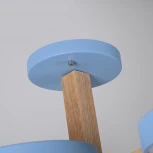 Потолочная люстра Wi-Fi на штанге Turna L8 Blue By ImperiumLoft Turna-B01 (LED, 220V, голосовое управление, умный дом - Алиса)