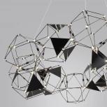 Подвесная люстра Odeon Light Trellis 5087/56L черный хром/металл LED 56W 4000K 3360Лм (220V, на тросе)