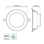 Точечный светильник Gauss Elementary Downlight 999420209