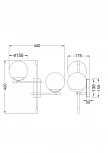Бра Maytoni Nostalgia MOD048WL-02G (220V, шарики)