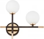 Настенный светильник Lumina Deco Marsiada LDW 6033N-2 RT BK+FGD (220V, шарики, асимметрия)
