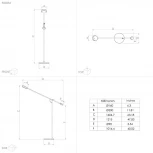 Торшер светодиодный с диммером и сенсорным выключателем Eglo CLAVELLINA 900354