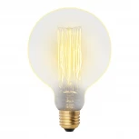 Лампочка накаливания шар желтая E27 60W Uniel IL-V-G125-60/GOLDEN/E27 VW01