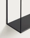 Полка La Forma (ex Julia Grup) Nils (Черный/ Металл,Сталь)