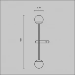 Бра Maytoni Touch MOD285WL-L10B3K