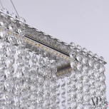 Подвесная люстра светодиодная APL LED Sicilia SH04.71.C.Ni.4000 (220V, хрусталь, на тросе)