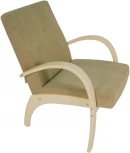 Кресло для отдыха Денди шпон, Ткань ультра санд, каркас дуб шампань шпон от фабрики Mebelik
