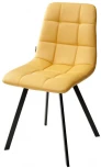 Стул CHILLI SQUARE HK017-19 глубокий желтый, PU/ черный каркас