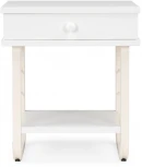 Прикроватная тумба Woodville Малгома белая 511606