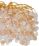 Подвесная люстра Escada Astrea 2112/10P 10х40Вт Е14, металл/хрусталь, золото/прозрачный (220V, на тросе, листья, ветки)