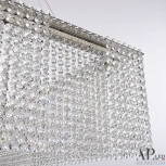 Подвесная люстра светодиодная APL LED Sicilia SH04.86.A.Ni.4000 (220V, хрусталь, на тросе)