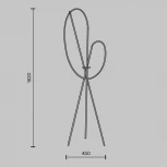 Торшер с гибким неоном Maytoni Crochet MOD369FL-L36BS3K (LED, 220V)