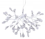 Подвесная люстра Crystal Lux Evita SP63 WHITE/TRANSPARENT