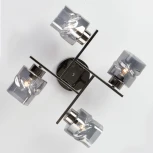 Потолочная люстра на штанге Eurosvet Hilari 30165/4 черный жемчуг (220V)