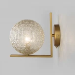 Бра Eurosvet Shape 70131/1 латунь (220V, выключатель, шар)