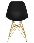 Стул обеденный DSR (ножки золотые, цвет чёрный (B-03))
