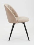 Стул MyFar Джозефина поворотный пыльно-бежевый микровелюр MF1017-1