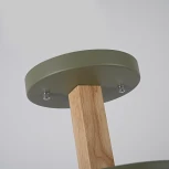 Потолочная люстра Wi-Fi на штанге Turna L6 Khaki By ImperiumLoft Turna-B01 (LED, 220V, голосовое управление, умный дом - Алиса)
