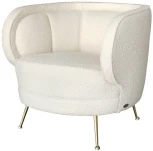 Кресло Garda Decor ZW-852 WH (Хром/Белый)