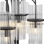 Подвесная люстра ST Luce Tasse SL6145.403.09 черный/прозрачный E14 9*40W (220V, на цепи)