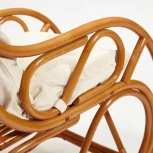 Кресло-качалка VIENNA (разборная) / без подушки ротанг top quality, 58x133x102 см, Cognac (коньяк) Tetchair 12997