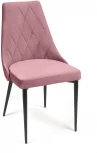 Обеденный стул Tetchair LAVANDA (Ткань,Металл/Коралловый,Черный) 14341