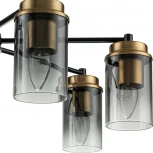 Потолочная люстра на штанге Escada Dinasty 2118/7P E14*40W Black/Brass (220V)
