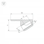 Профиль SL-MINI-SHELF-H9-2000 ANOD OLIVE GREY (Arlight, Алюминий) 038208