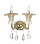 Бра Dio D'Arte Salerno E 2.1.2 G (220V, хрусталь Elite, подсвечник, свеча)