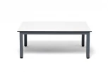 Журнальный столик из HPL 95х60, H40, каркас серый графит, цвет столешницы молочный 4SIS Канны RC013-95-62-R7024-4sis