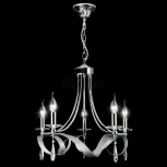 Подвесная люстра Eurosvet Adelia 60064/5 хром (220V, хрусталь Strotskis, на цепи)