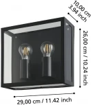 Настенный светильник уличный Eglo ALAMONTE 1 900698 (220V)