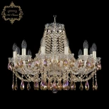 Подвесная люстра Art Classic 11.12 11.12.12.240.Gd.Sp.R777 (220V, хрусталь, на цепи, подсвечник, свеча)