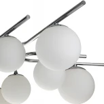 Потолочная люстра на штанге Escada Sphere 642/10P Silver (220V, шарики)