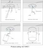 Светильник потолочный Crystal Lux CLT 048 048C BL (220V, круглые)