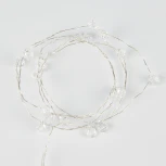 Гирлянда светодиодная на батарейках 2AA. Бусины мини. 1.9м. 20 светодиодов. Белый свет. ULD ULD-S1900-020/STB/2AA WHITE IP20 BEADS MINI