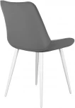 Стул 206М B22 GREY, ножки белые Dikline 00-00062234