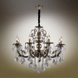 Подвесная люстра Omnilux Grosseto OML-77733-08 (220V, на цепи, подсвечник, свеча)