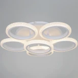 Потолочная люстра на штанге светодиодная с пультом и ночным режимом и RGB Reluce 06333-0.3-5+1A WH (RGB, Умный дом)