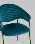 Стул Stool Group Алексис велюр сине-зелёный УТ000035129
