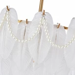 Потолочная люстра на штанге Arte Milano Rim 315008/D800 BS (220V, перо)